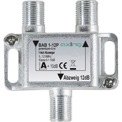 Axing BAB 1-12P odbočka TV kabelu jednoduchý 5 - 1218 MHz