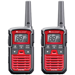 Midland XT10 Pro Paar Rot C1459 PMR radiostanice sada 2 ks