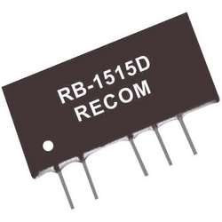 RECOM  RB-1205D  DC/DC měnič napětí do DPS  12 V/DC  5 V/DC, -5 V/DC  100 mA  1 W  Počet výstupů: 2 x  Obsahuje 1 ks