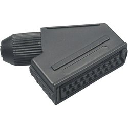 TRU COMPONENTS 1578888 Scart konektor zásuvka, zahnutá černá 1 ks