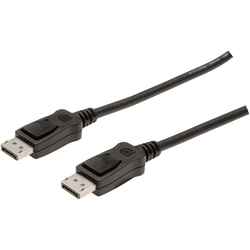 Digitus DisplayPort kabel Konektor DisplayPort, Konektor DisplayPort 1.00 m černá AK-340103-010-S Kabel DisplayPort