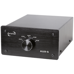 Dynavox AUX-S cinch audio přepínač černá