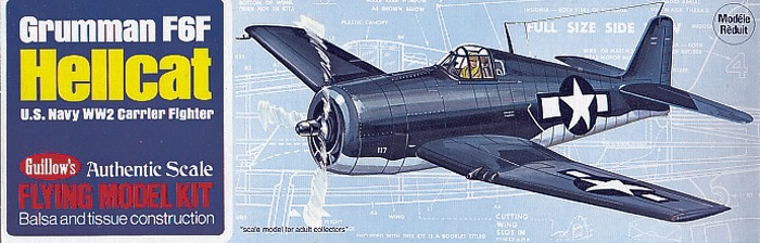 Grumman F6F Hellcat (419mm) Guillow