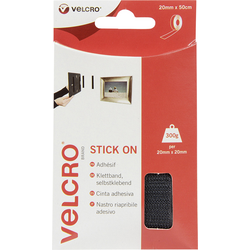 VELCRO® VEL-EC60225 pásek se suchým zipem lepicí háčková a flaušová část (d x š) 500 mm x 20 mm černá 0.5 m