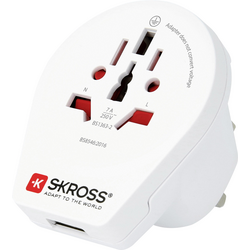 Skross 1500267 cestovní adaptér  Country Adapter World to UK USB