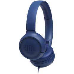 JBL Tune 500  sluchátka On Ear  kabelová  modrá  složitelná, headset