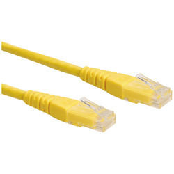 Roline 21.15.1552 RJ45 síťové kabely, propojovací kabely CAT 6 U/UTP 3.00 m žlutá  1 ks