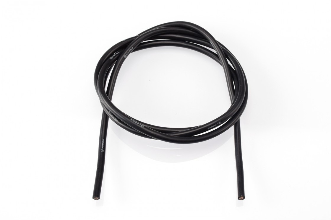 13AWG/2,6qmm silikon kabel (černý/1m) RUDDOG
