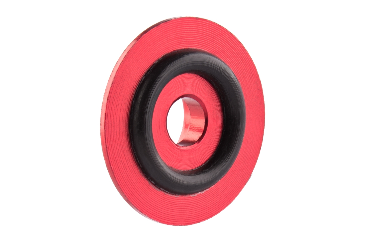 Kovová podložka s O-kroužkem (X logo) 3 mm, červená, 10ks Xessories
