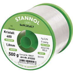 Stannol Flowtin TC bezolovnatý pájecí cín cívka Sn99,3Cu0,7 REL0 500 g 1 mm