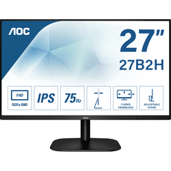 AOC 27B2H LCD monitor 68.6 cm (27 palec) Energetická třída (EEK2021) E (A - G) 1920 x 1080 Pixel Full HD 7 ms zásuvka sluchátek IPS LED