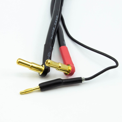 2S černý nabíjecí kabel G4/G5 v černé ochranné punčoše - dlouhý 30cm - (4mm, 3-pin XH) Ultimate Racing