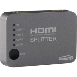Marmitek Split 312 2 porty HDMI rozbočovač možnost 3D přehrávání 3840 x 2160 Pixel stříbrná
