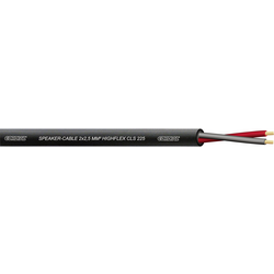 Cordial CLS 225 Black 100-BK reproduktorový kabel 2 x 2.50 mm² černá metrové zboží