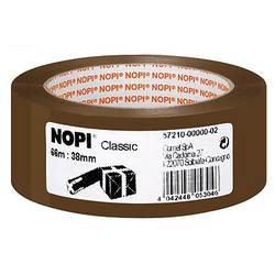 Nopi Classic 57210-00000-04 balicí lepicí páska  hnědá (d x š) 66 m x 38 mm 1 ks