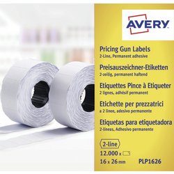 Avery-Zweckform cenovky PLP1626 permanentní  Šířka etikety: 26 mm Výška štítku: 16 mm bílá 12000 ks