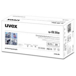 uvex u-fit lite 6059709 100 ks jednorázové rukavice Velikost rukavic: L EN 374