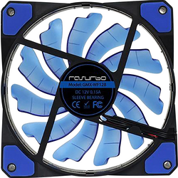 Rasurbo Fan 120 PC větrák s krytem modrá (š x v x h) 120 x 120 x 25 mm včetně LED osvětlení