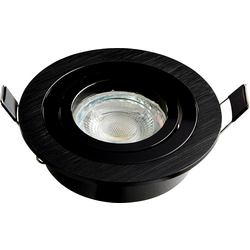 Heitronic 500595 DL7801 vestavné svítidlo   LED G5.3, GU10 8 W černá
