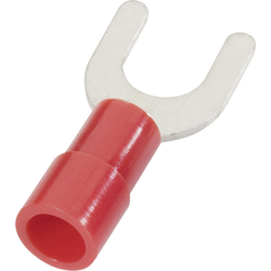 Cimco 180120 vidlicové kabelové oko 0.50 mm² 1 mm² Ø otvoru=3.2 mm částečná izolace červená 1 ks