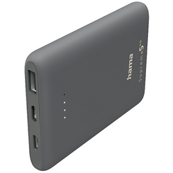 Hama Supreme 5HD powerbanka 5000 mAh Li-Pol USB-A, USB-C® tmavě šedá