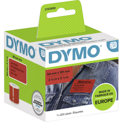 DYMO  101 x 54 mm  červená 1 ks  2133399 přepravní štítky, Typové štítky