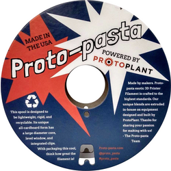 Proto-Pasta CFP11705 Original Carbon Fiber PLA vlákno pro 3D tiskárny PLA plast  1.75 mm 500 g karbonová  1 ks