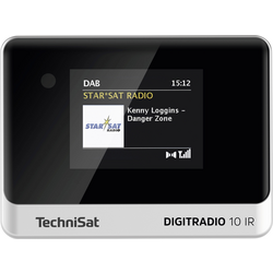 TechniSat DIGITRADIO 10 IR internetové stolní rádio internetové, DAB+, FM Bluetooth, Wi-Fi, internetové rádio  vč. dálkového ovládání, Spotify černá/stříbrná