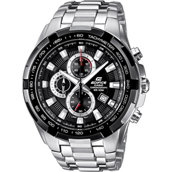 Casio chronografické náramkové hodinky EF-539D-1AVEF (d x š x v) 53.5 x 48.5 x 11.5 mm stříbrná, černá Materiál pouzdra=nerezová ocel materiál řemínku=nerezová ocel