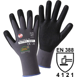 L+D NITRIL DOT 1166-7 polyamid pracovní rukavice  Velikost rukavic: 7, S EN 388 CAT II 1 pár