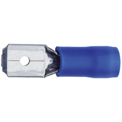 Klauke 830 faston konektor Šířka zástrčky: 6.3 mm Tloušťka konektoru: 0.8 mm 180 ° částečná izolace modrá 1 ks