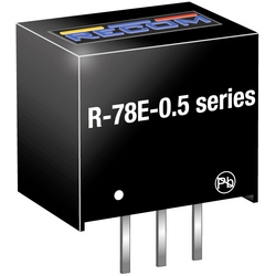 RECOM  R-78E15-0.5  DC/DC měnič napětí do DPS    15  500 mA    Počet výstupů: 1 x  Obsahuje 1 ks