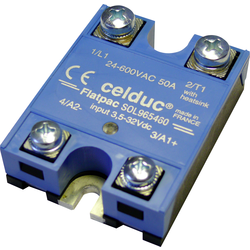 celduc® relais polovodičové relé SOL942460 25 A Spínací napětí (max.): 280 V/AC, 280 V/DC spínání při nulovém napětí 1 ks