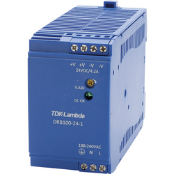 TDK-Lambda  DRB100-24-1  síťový zdroj na DIN lištu    24 V/DC  4.2 A  100.8 W  Počet výstupů:1 x    Obsahuje 1 ks
