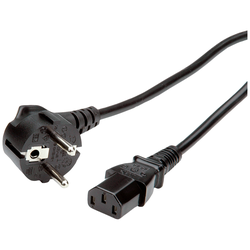 Roline green napájecí kabel [1x zástrčka s ochranným kontaktem - 1x IEC C13 zásuvka 10 A] 1.8 m černá