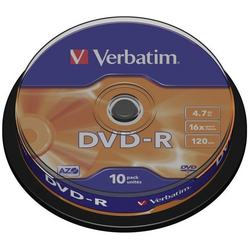 Verbatim 43523 DVD-R 4.7 GB 10 ks vřeteno