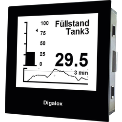 TDE Instruments Digalox DPM72-PP digitální panelový měřič Grafický DIN měřicí přístroj pro paralelní odpor a analogový signál s USB rozhraním TDE Instruments Digalox DPM72-PP