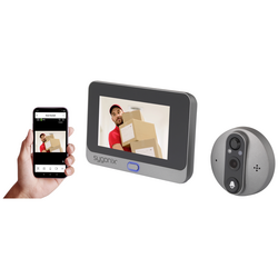 Sygonix      domovní IP/video telefon  Wi-Fi  kamera, vnitřní video jednotka    šedá