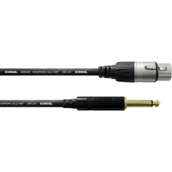 Cordial CCM 5 FP XLR propojovací kabel [1x XLR zásuvka - 1x jack zástrčka 6,3 mm] 5.00 m černá