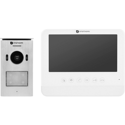 Smartwares DIC-22212 domovní video telefon 2 linka kompletní sada pro 1 rodinu stříbrná, bílá