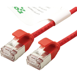 Roline green 21443312 RJ45 síťové kabely, propojovací kabely CAT 6A U/FTP 0.5 m červená 1 ks
