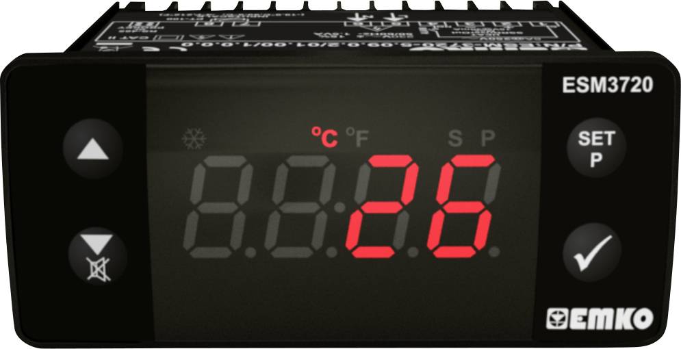 2bodový a PID regulátor termostat Emko ESM-3720.5.10.0.2/01.00/1.0.0.0, typ senzoru K, 0 do 999 °C, SSR