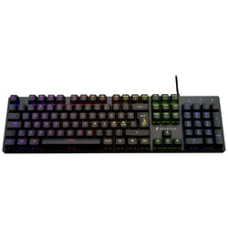 Surefire Gaming KingPin M2 kabelový, USB Herní klávesnice s podsvícením, tlačítka multimédií norská, QWERTY černá