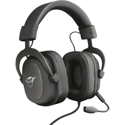 Trust GXT414 Zamak Premium Gaming Sluchátka Over Ear kabelová stereo černá Redukce šumu mikrofonu regulace hlasitosti, Vypnutí zvuku mikrofonu
