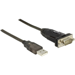 Delock USB adaptér [1x USB 1.1 zástrčka A - 1x RS232 zástrčka ] lze šroubovat