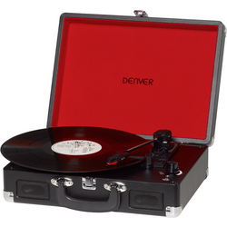Kufříkový USB gramofon Denver VPL-120, černá