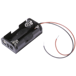 MPD BH2AAW bateriový držák 2x AA kabel (d x š x v) 58 x 32 x 16 mm