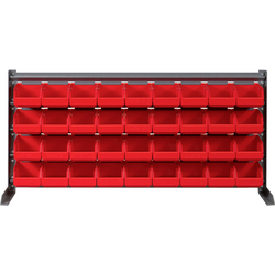 SWG 9620475 nástěnný panel, včetně pevných skladovacích krabic (d x š x v) 1020 x 200 x 480 mm červená 1 ks