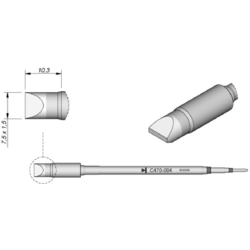 JBC Tools C470004 pájecí hrot dlátový, rovný Velikost hrotů 1.5 mm  Obsahuje 1 ks