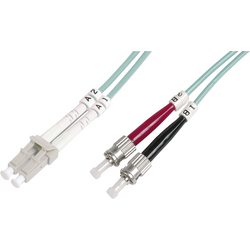 Digitus DK-2531-01/3 optické vlákno optické vlákno kabel [1x zástrčka LC - 1x ST zástrčka] 50/125 µ Multimode OM3 1.00 m